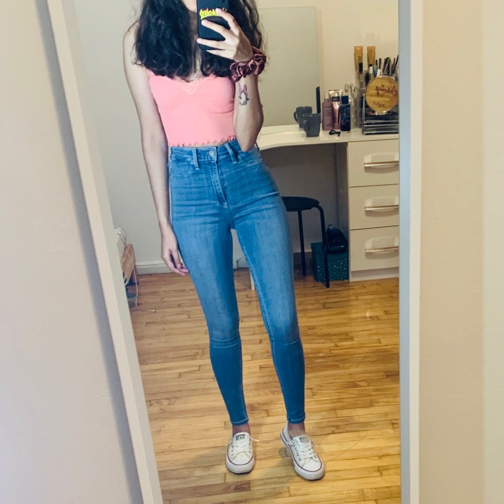 Hollister high rise jean leggings